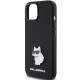  Чехол Karl Lagerfeld Silicone Choupette Metal Pin для iPhone 15|14|13 Black (KLHCP15SSMHCNPK)